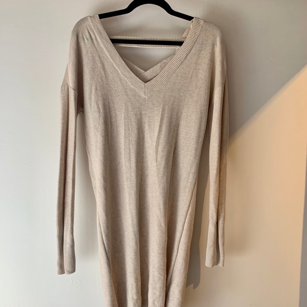 ruby moon beige sweater dress